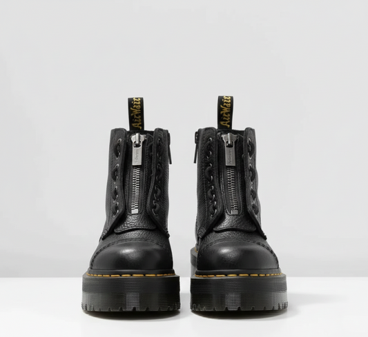 Unisex zip-front boots with chunky anti-slip sole | Valerios